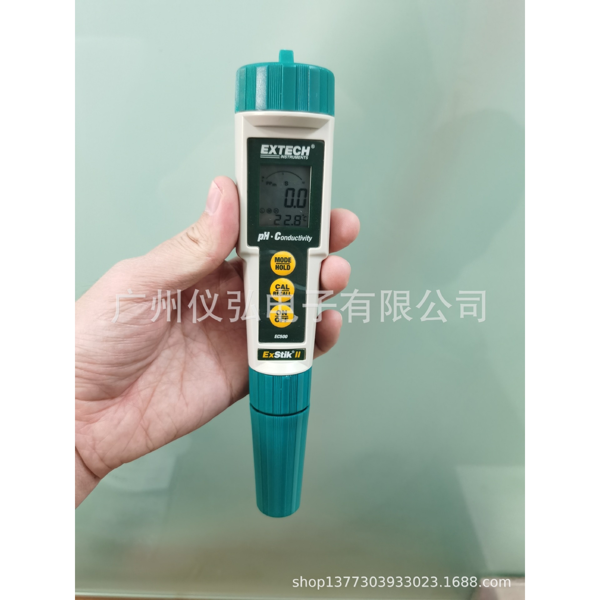 EXTECH EC500防水pH/电导率/TDS/盐度/温度计