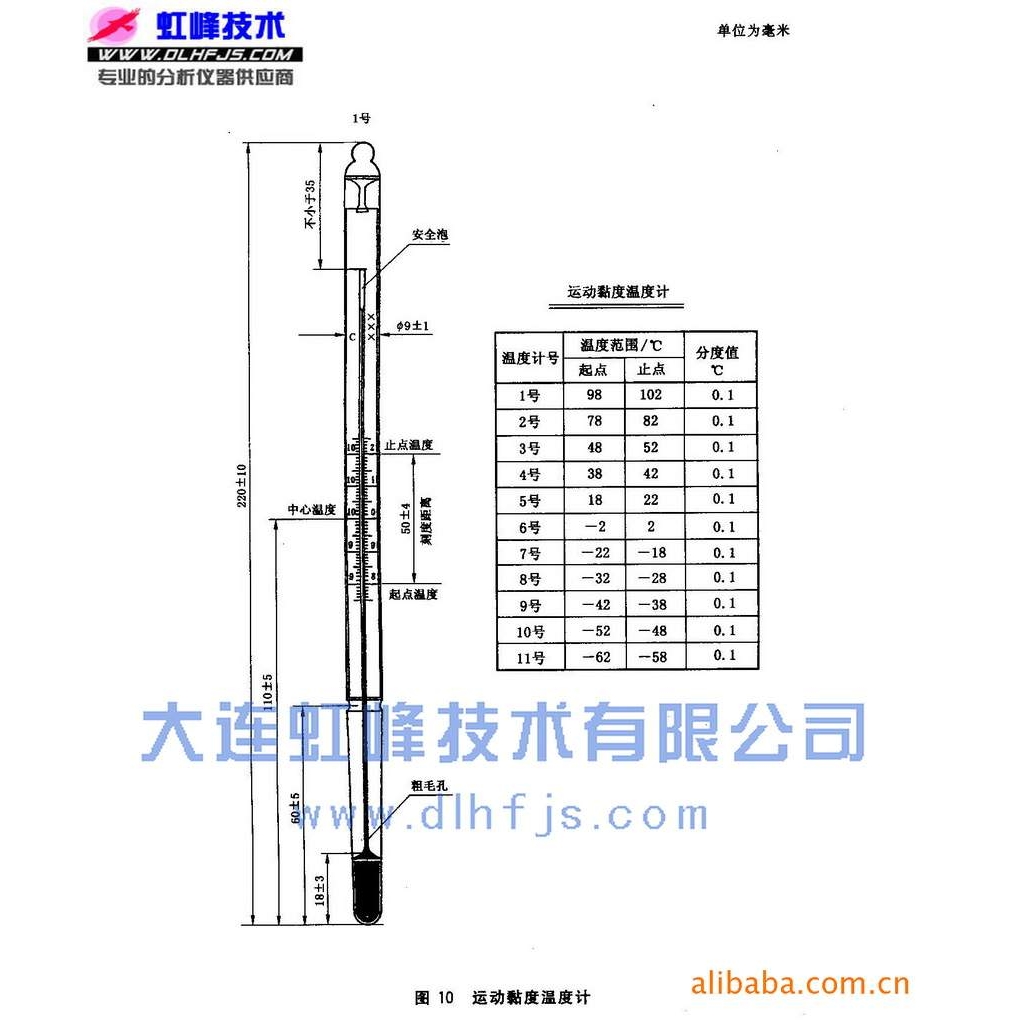 运动粘度1号温度计 GB-9 GB/T514 GB/T265石油产品运动粘度测定