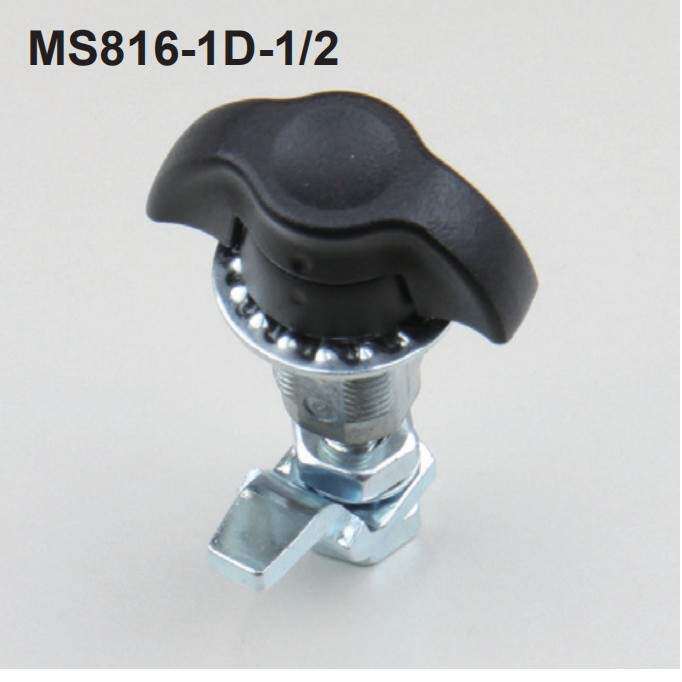 工业柜门锁圆柱锁回转直角锁电气柜门锁MS816-1D-1/2