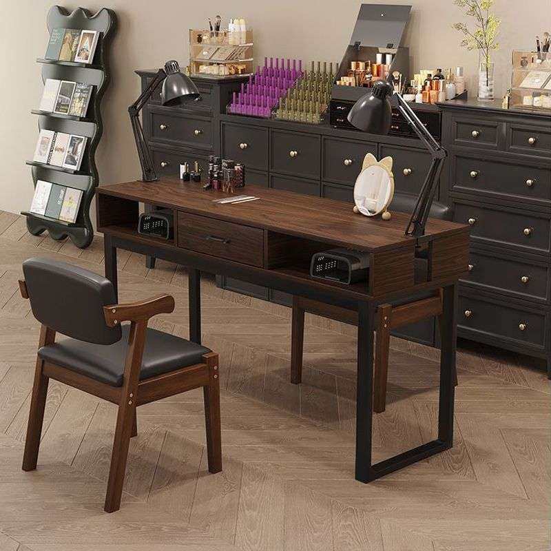 升级夹灯孔复古美甲桌现代简约单双人美甲工作台抽屉收纳双层,鲜花速递/花卉仿真/绿植园艺,割草机/草坪机,淘宝优惠券,粉丝福利购,淘宝优惠卷