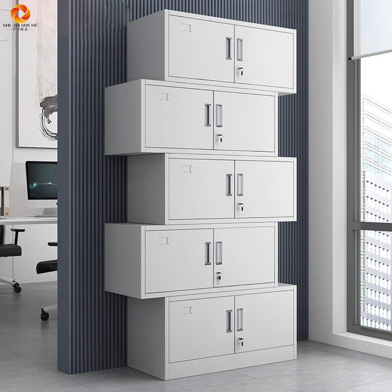 分体五节柜文件储物柜办公室通体资料柜可拆卸顶柜加厚钢制铁皮柜
