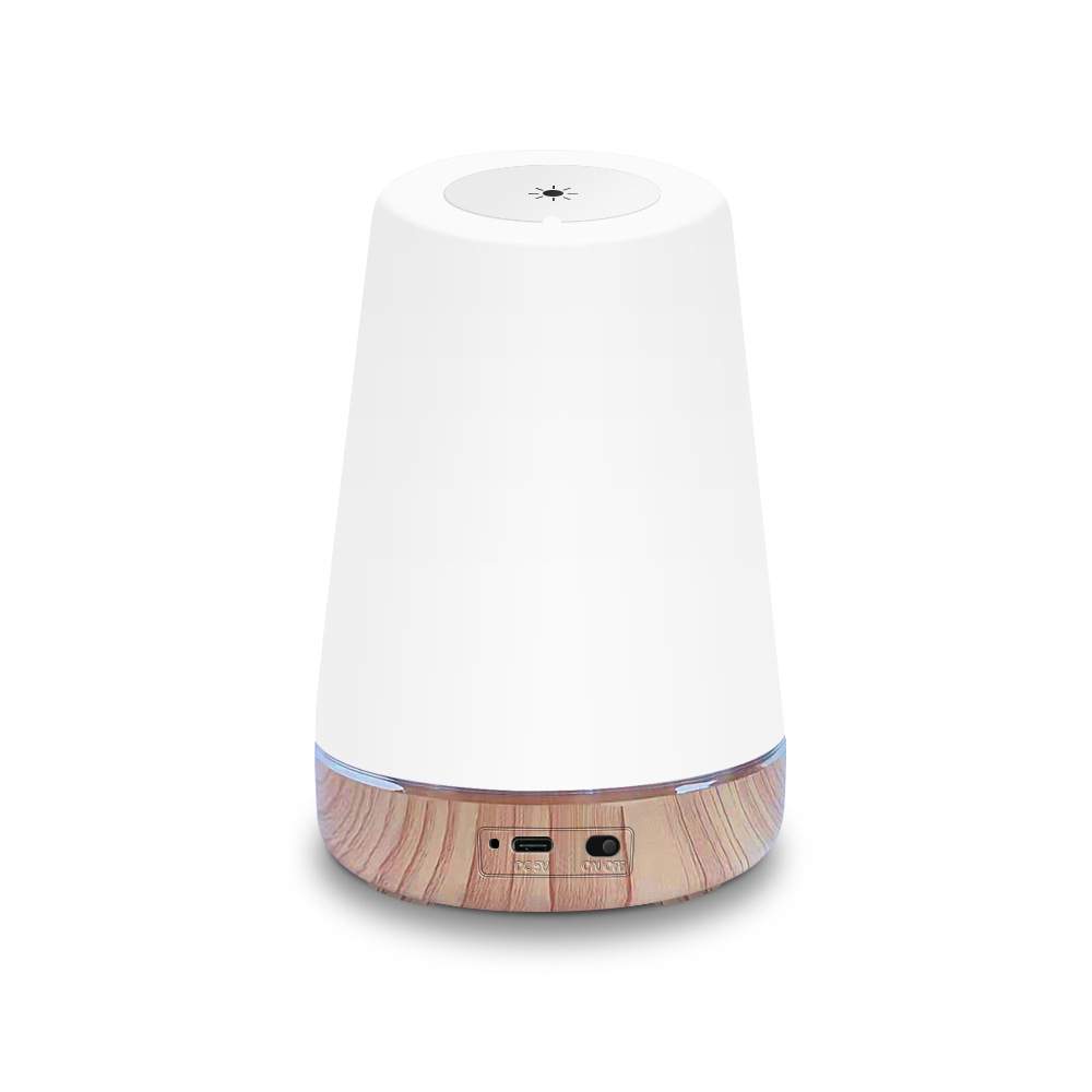 遥控leD高亮超长续航木纹底座小夜灯 TYPE C提充电功能七彩小夜灯