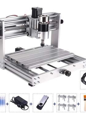 激光雕刻机CNC3018max小型数控雕刻机 DIY迷你激光雕刻机三轴雕刻