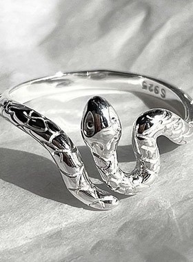 小众简约s925戒个性纯银小缠绕