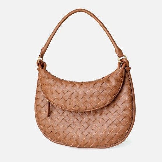 新款饺子牛皮包2025包高级感双月月牙法式包腋下小众编织包女,箱包皮具/热销女包/男包,通用款女包,淘宝优惠券,粉丝福利购,淘宝优惠卷