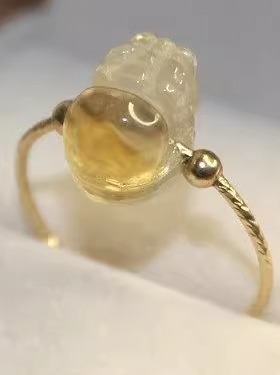 黄水晶量diy包金厂家时尚从优女