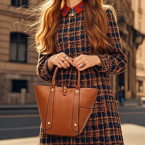 Head layer hand-held women's bag women's single shoulder bag