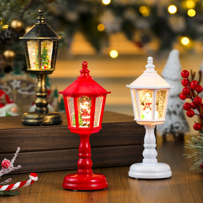Christmas luminous water filled table lamp with music, nigh