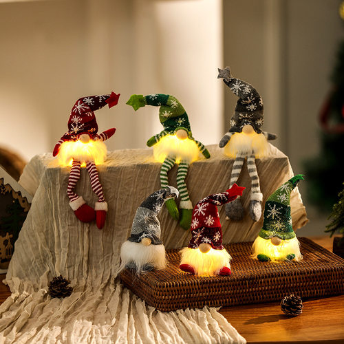 Christmas decorations with illuminated seating positions,
