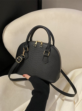 Retro shell bag stylish single shoulder crossbody bag贝壳包