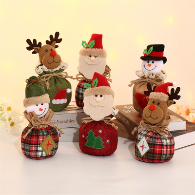 Christmas decoration bag cartoon elderly snowman children's