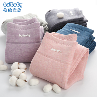 儿童高腰保暖裤女童冬季内搭男童加绒棉裤宝宝加厚绒裤打底厚裤子