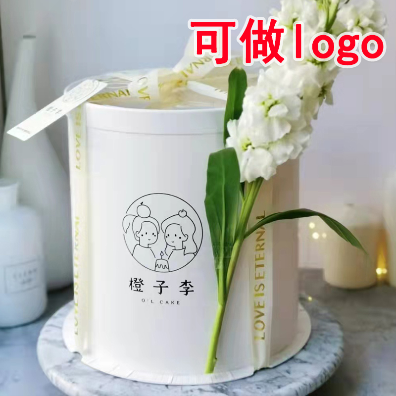 圆形开窗新款透明生日蛋糕10寸