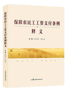 正版 保障农民工工资支付条例释义 中国民主法制出版社 9787516222058