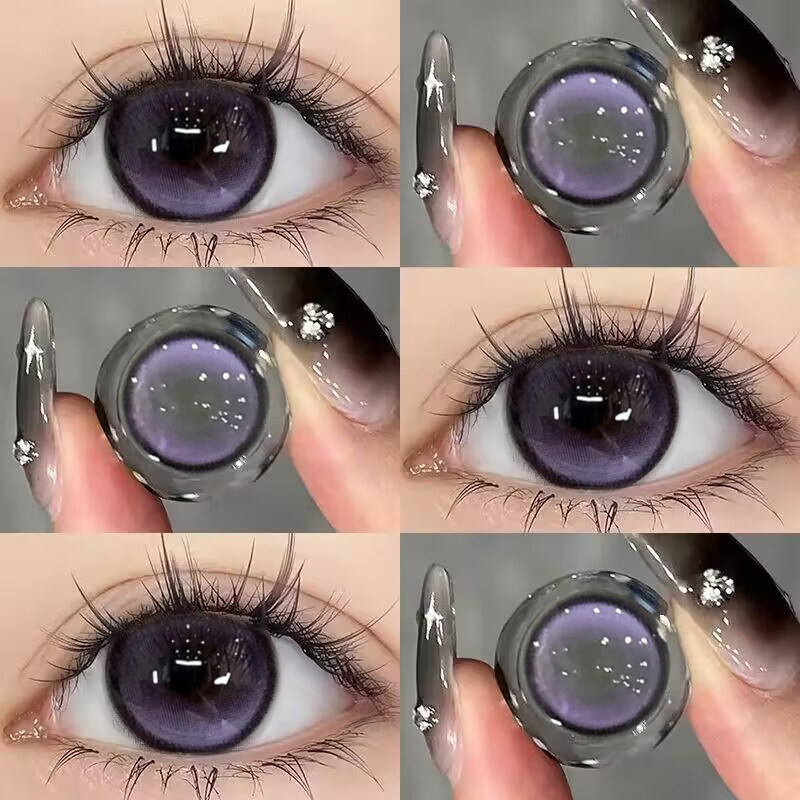 neocouler紫色美瞳半年抛大直径混血年抛正品官网隐形眼镜旗舰店