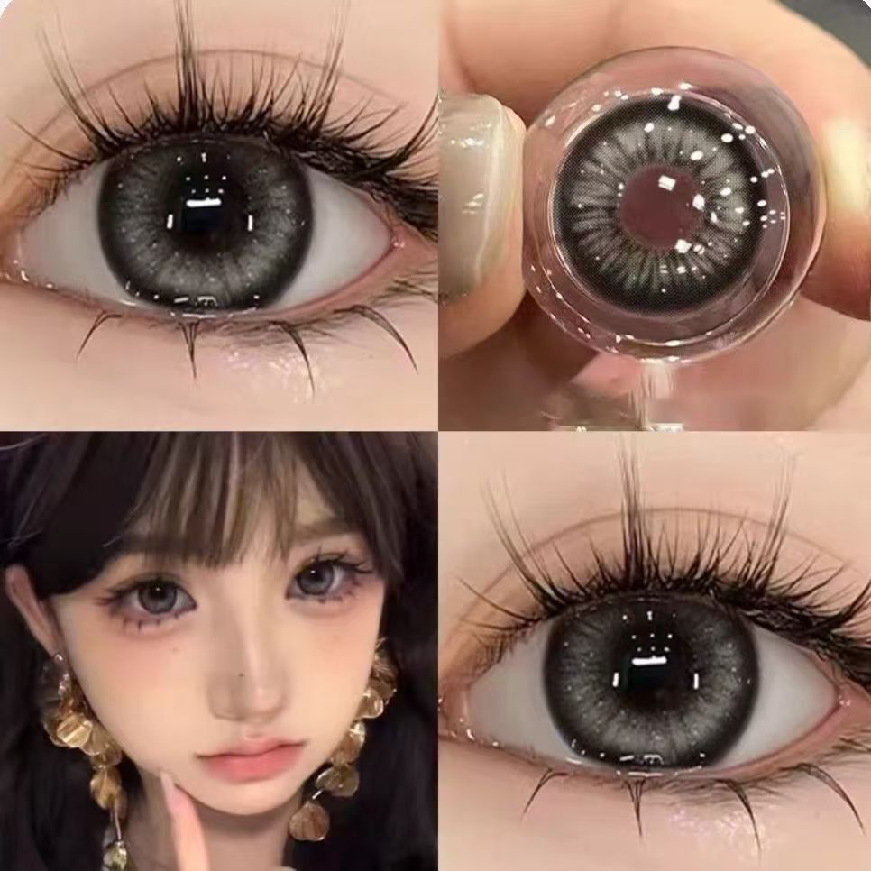 NEOCOULER日抛型美瞳60片装大直径灰色系纯欲感彩色隐形眼镜正品