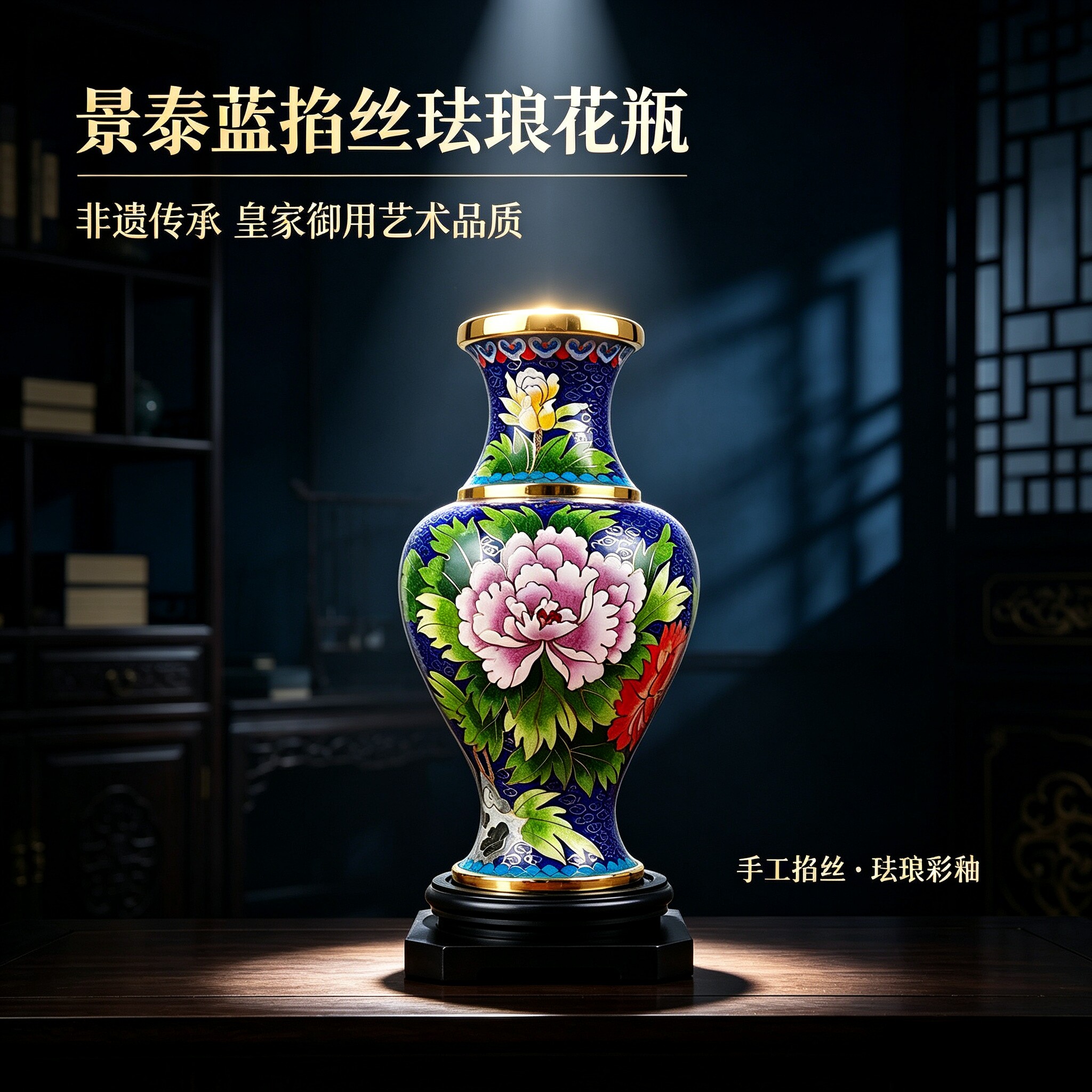 景泰蓝手工艺术品高端礼品伴手礼图片