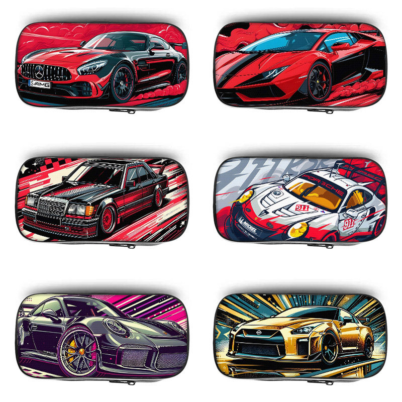 JDW极品飞车赛车笔袋大容量小学生铅笔盒2026新款超火文具袋初中生笔盒学生文具盒儿童网红爆款男女生男孩款