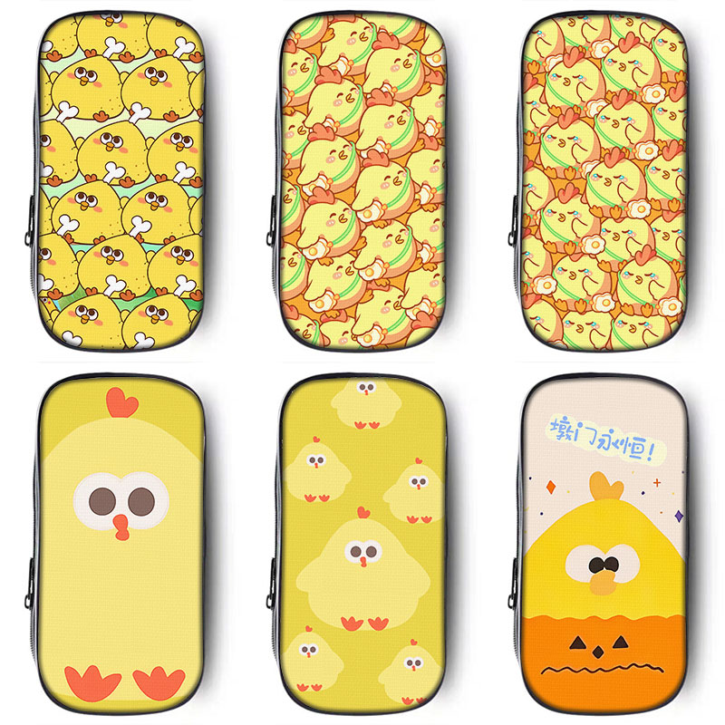 高清打印，三层大容量帆布笔袋。