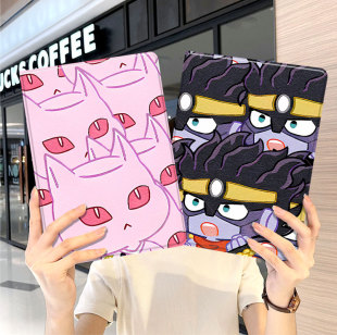 jojo奇妙冒险ipad10保护套pro2024款11寸苹果air6平板mini5外壳3迷你4适用1三折2带笔槽2018十7第9代8九2020