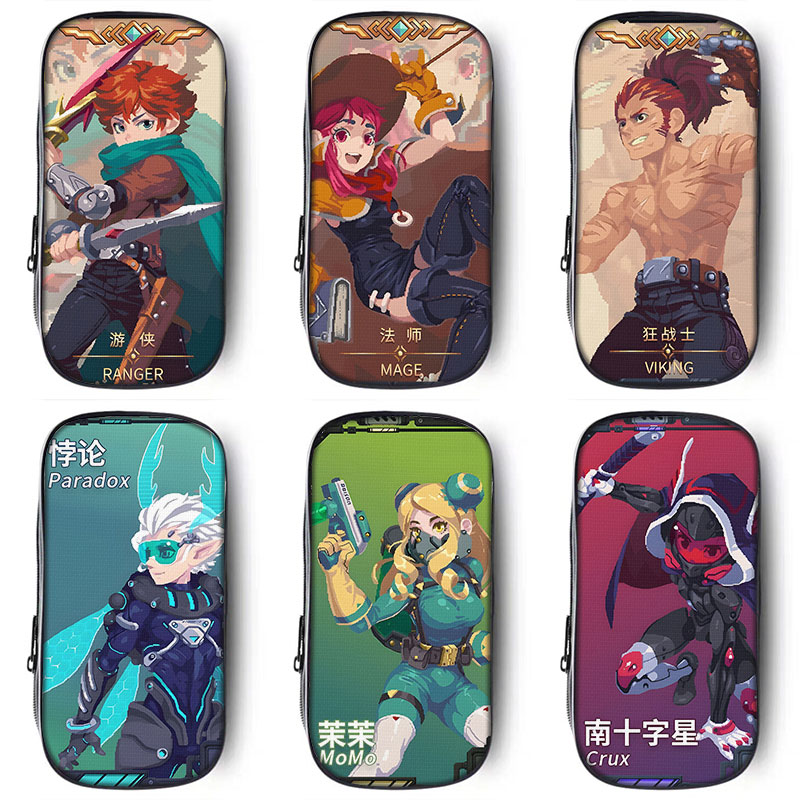 高清打印，三层大容量帆布笔袋。