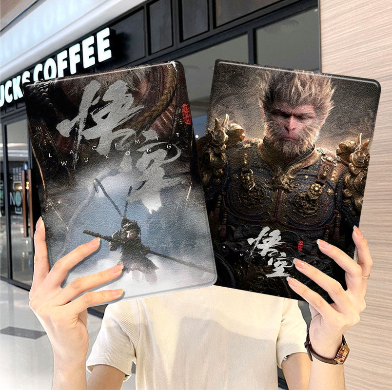 黑神话悟空ipad10保护套pro2024款11寸苹果air6平板mini5壳3迷你4适用1三折2带笔槽2018十7第9代8九2022男生,3C数码配件,平板电脑保护套/壳,淘宝优惠券,粉丝福利购,淘宝优惠卷