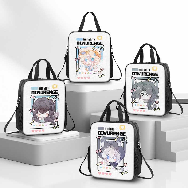 第五人格可爱守夜人补习袋男孩小学生拎书袋手提袋女学生初中生补课包儿童一年级美术袋轻便帆布手提包高颜值