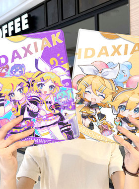 镜音双子ipad10保护套pro2024款11寸5苹果air6平板mini7壳4迷你3适用2三折1带笔槽2018九8第9代2020卡通2021