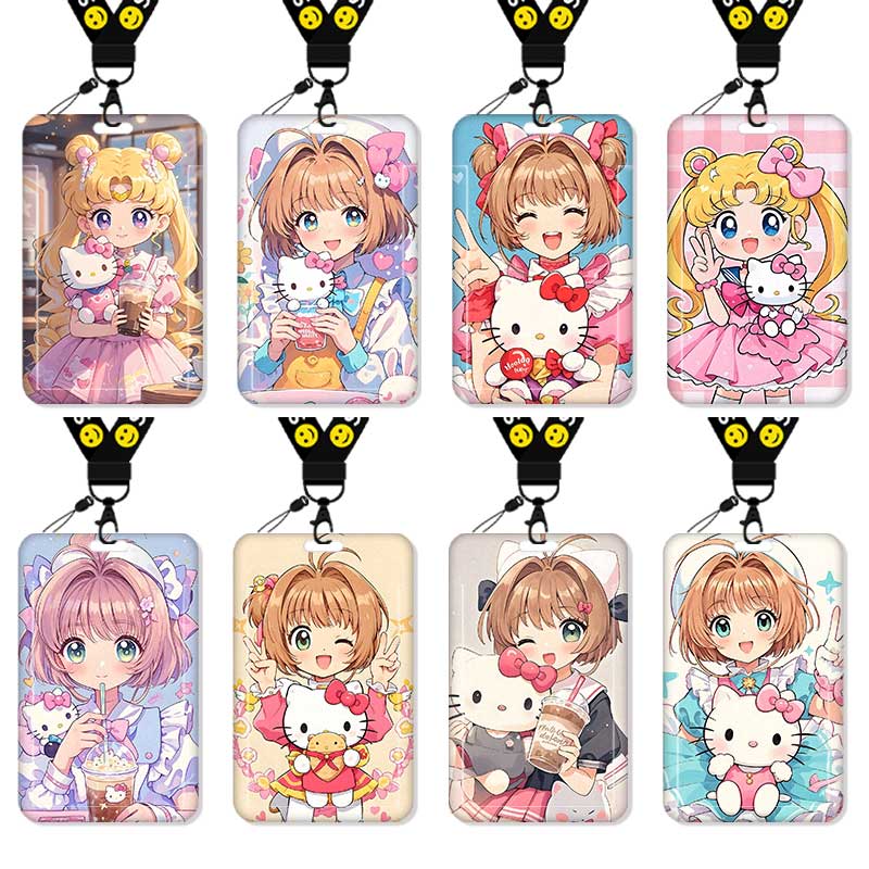 美少女战士凯蒂猫HelloKitty卡套高颜值饭卡校园卡保护套公交卡学生水卡证件小卡片套工作证工牌证件套校牌女