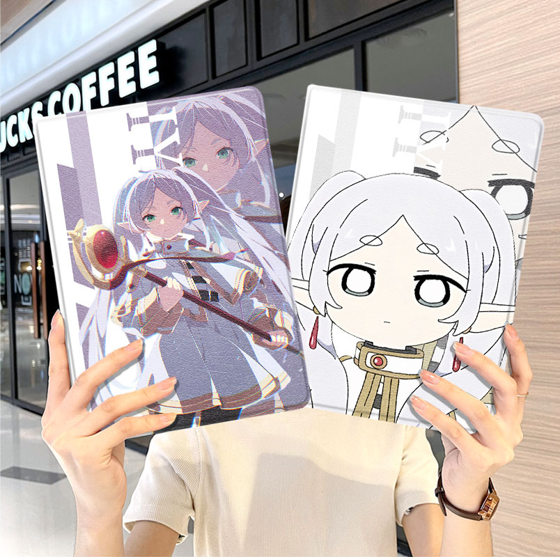 葬送的芙莉莲华为平板matepad11保护套v8pro壳m6带笔槽vivopadair荣耀8畅享2三折7小米6适用5pro六oppo红米se