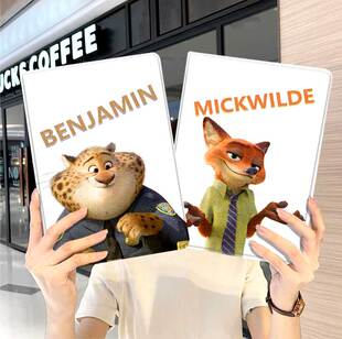 疯狂动物城ipad10保护套pro2024款11寸5苹果air7平板mini6壳4迷你3适用2三折2020带笔槽8第9代2021豹子警官九