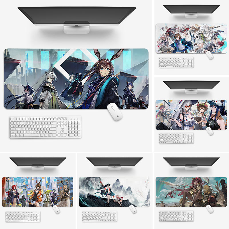 明日方舟鼠标垫子超大号电脑键盘办公桌面垫锁边滑鼠垫游戏电竞男