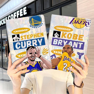 NBA篮球科比ipad10保护套pro2024款11寸5苹果air6平板mini7壳4迷你3适用2三折1带笔槽2018九8第9代2020八2021