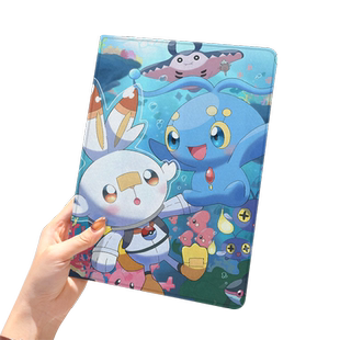 宝可梦ipad10保护套pro2024款11寸5苹果air6平板mini7壳4迷你3适用2三折带笔槽2018九8第9代2020神奇宝贝动漫