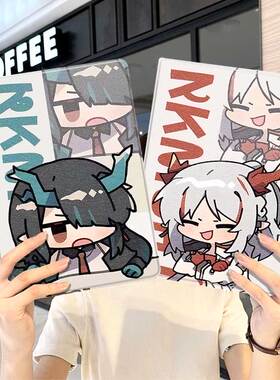 明日方舟W卡通ipad10保护套pro2024款11寸5苹果air7平板mini6壳4迷你3适用2三折2020带笔槽8第9代2021夕2018