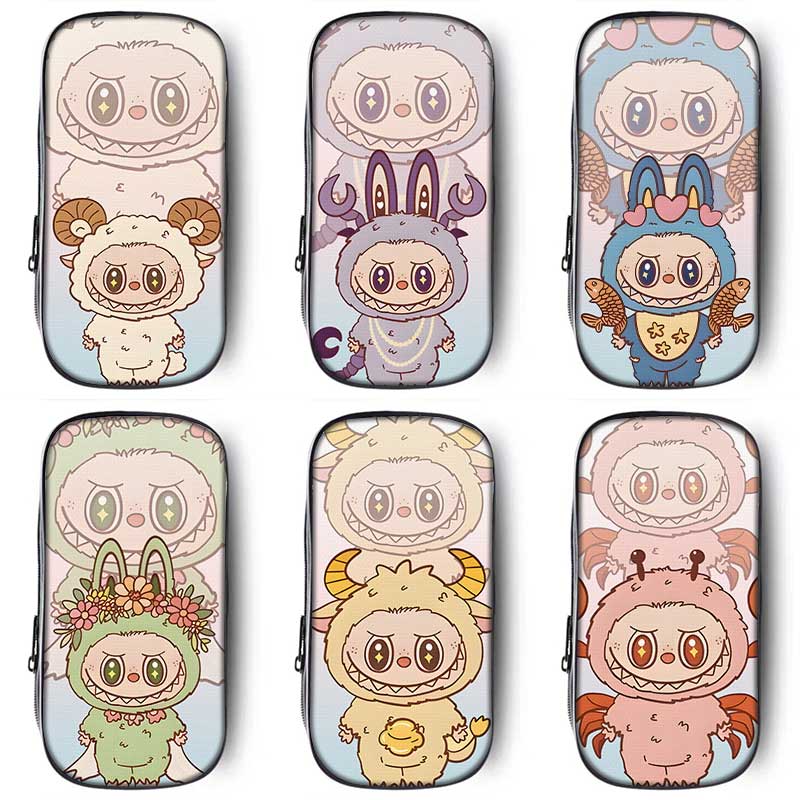 十二星座labubu笔袋高颜值小学生铅笔盒2025新款文具袋初中女生笔盒学生拉布布文具盒儿童网红爆款女孩款周边