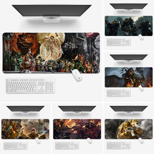 战锤40k鼠标垫子超大号桌垫办公电脑键盘垫锁边游戏周边男生加厚