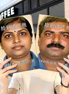 印度阿三华为平板matepad11保护套5s壳air12抽象v8pro猎奇8荣耀9男m6外壳5小米7三折6pro适用7s红米kpad2024