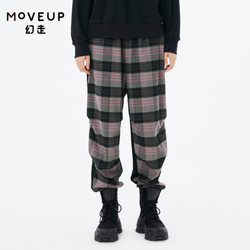 松紧腰抽绳 拼接设计 小O裤型