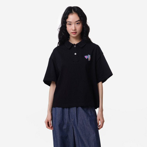 polo领、绣花章仔、手感舒适