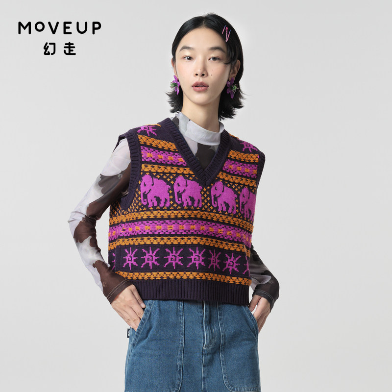 V领设计 提花组织 罗纹设计