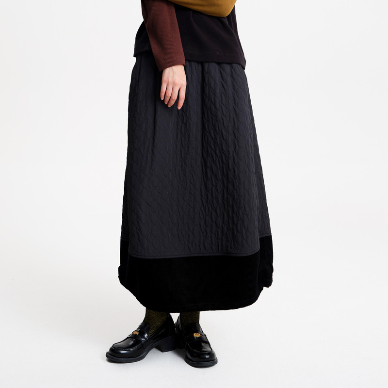 松紧腰、口袋、撞色