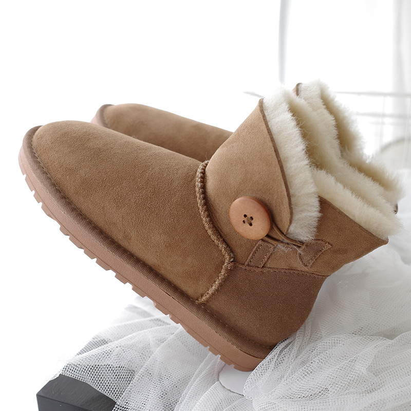 东北皮毛一体雪地靴2025冬季