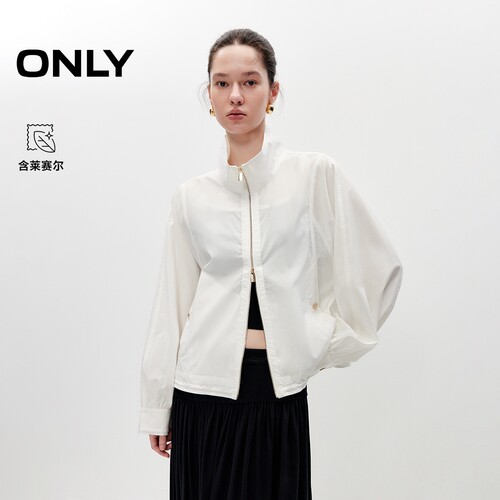 ONLY含莱赛尔宽松廓感轻薄风衣