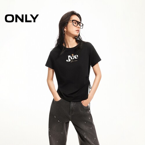 ONLY字母印花圆领短袖T恤