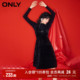 连衣裙女 简约荷叶边蝴蝶结套装 ONLY奥莱 秋冬时尚