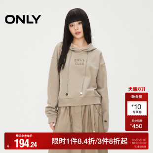气质百搭宽松连帽长袖 时尚 秋季 卫衣女 ONLY奥莱