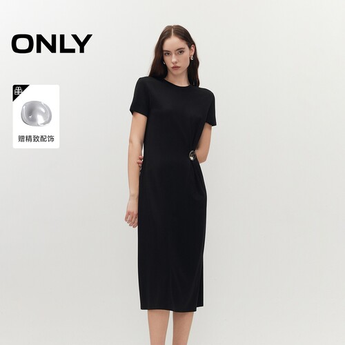 ONLY直筒版型T恤连衣裙