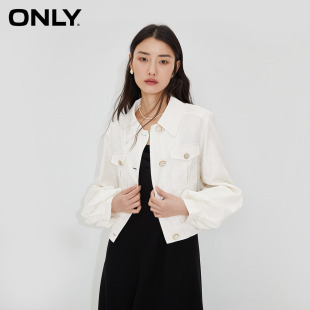 满印印花百搭外套女 精致洋气灯笼袖 新款 ONLY奥莱夏季