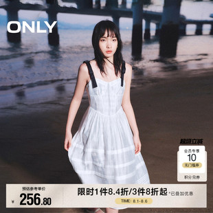 蝴蝶结吊带蛋糕裙连衣裙女 ONLY奥莱 夏季 甜美时尚